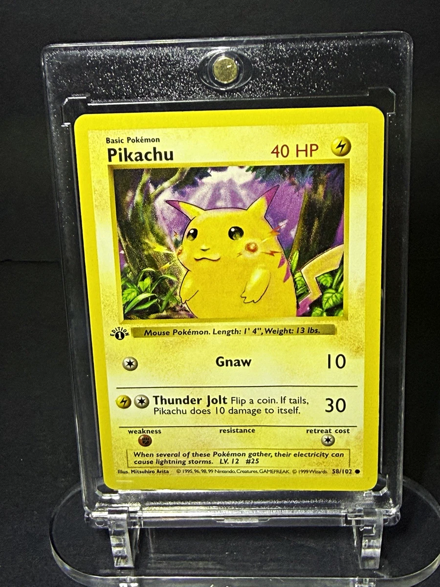 Pikachu Pokémon TCG Individual Trading Card Games Base Set in