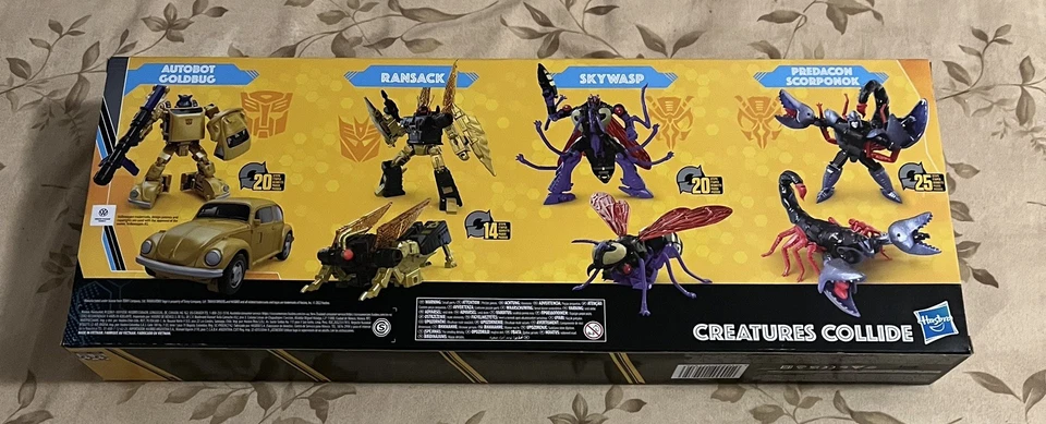 Transformers Legacy Creatures Collide Buzzworthy Bumblebee Goldbug 4 Pack 2022 - Image 2 of 4