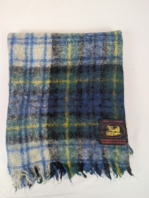 Vintage Edinburgh Wollmühle schottische Wolle Tartan Auto Teppich Knie Decke 45x31''