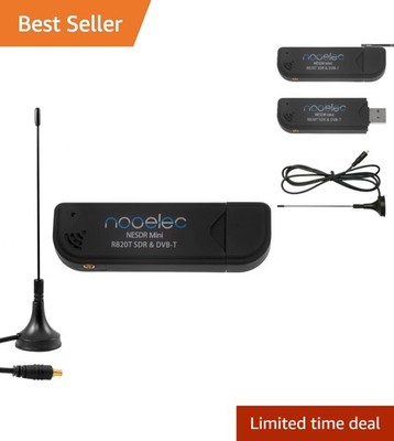 Lightweight NESDR USB RTL-SDR Receiver & R820T Tuner - Perfect for Portable Use