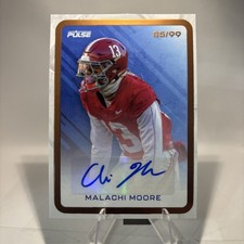 2024 Pulse Football Malachi Moore Brown Signature Auto Alabama Crimson Tide #/99