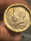 1968-D 50C Kennedy Half Dollar Unserched Roll  Silver On Both Ends