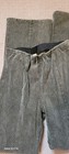 Oli & Hali Boho Chic Small Green Brushed Rib Knit Corduroy Pants Flare Leg  — photo 6
