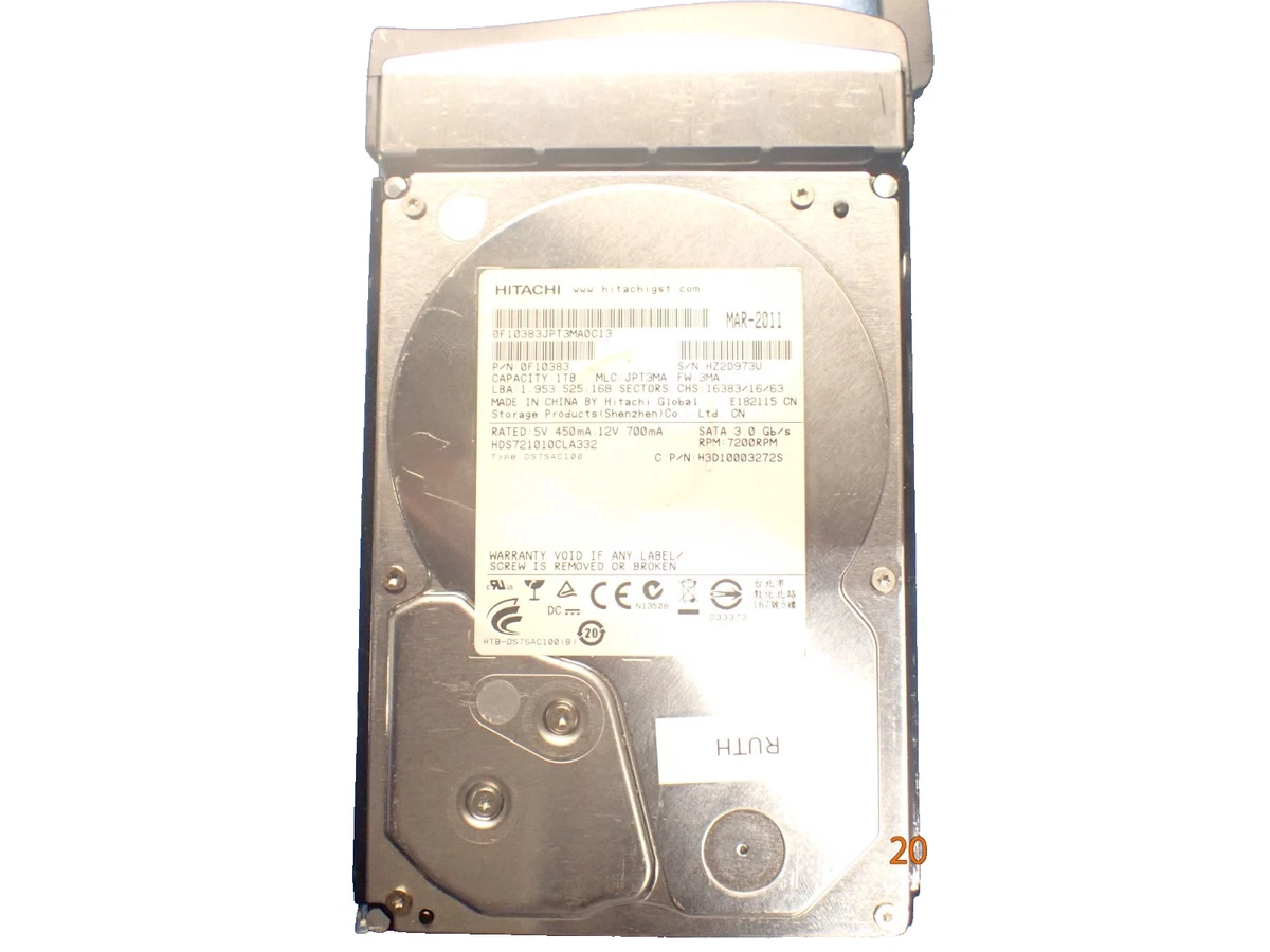 K*T様 HDD3個セット 2.5インチ SATA 1TB x3 (3TB) Hitachi 0f10383 for sale | eBay