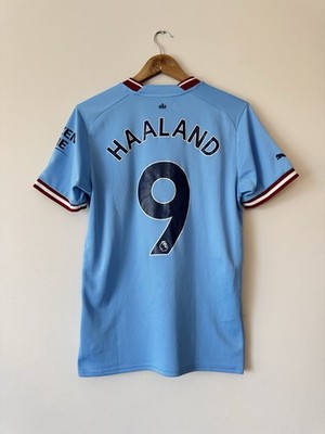 Haaland #9 Manchester City 2022-2023 Home Soccer Jersey Football