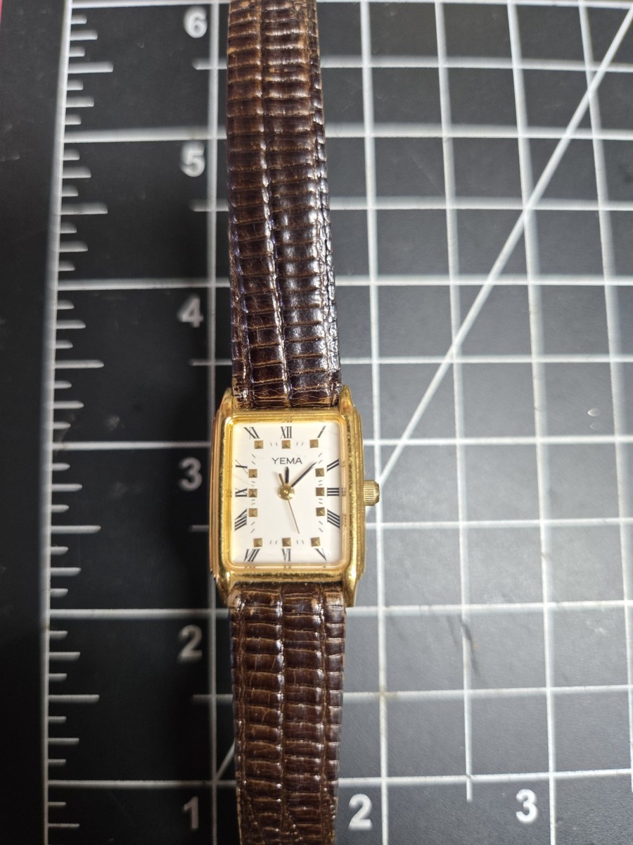 vtg yema 30th anniversary tank watch gold tone ye 336 401 | eBay