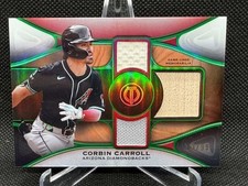 2025 Topps Tribute Baseball Corbin Carroll Triple Relic /99 Diamondbacks