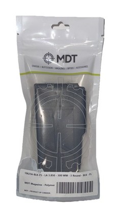 MDT 300 WM 3-Round Black Polymer Magazine (106256-BLK) Genuine
