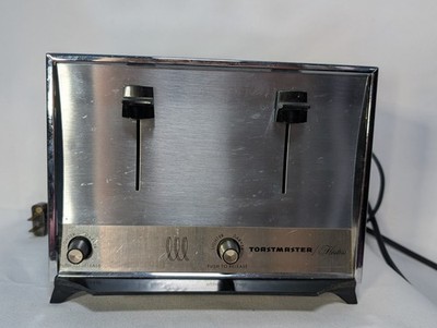 Vintage Toastmaster Hostess Toaster 4 Slice Automatic Model D111 1960s Working