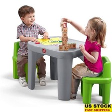 Toddler Activity Table Space Saving Play Set Arts Crafts Snacks Easy Clean New