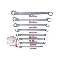 Doppel-RingschlüSsel-Satz, GekröPft, 8-Tlg 6-22Mm KS Tools 517.0248
