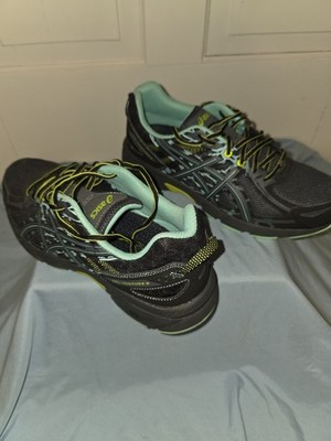 Asics Gel Venture 6 Athletic Running Shoes Grey Mint Green T7G7N Men's sz 11.5.