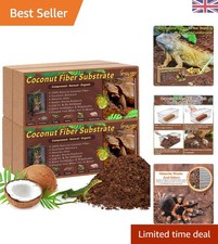 Natural Coconut Fiber Substrate 4 Pack - Easy to Use, Moisture Retaining Bedding