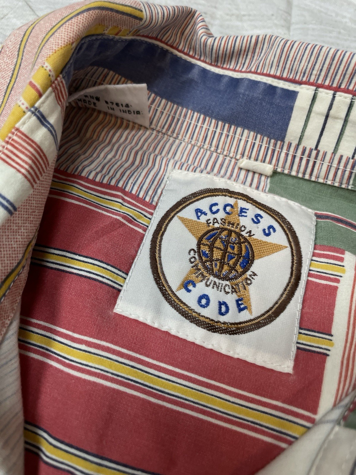 Vintage Patchwork Button Down Plaid Madras Women … - image 2