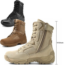 Men's Military Combat Tactical Work Boots Motorcycle Hiking Boots