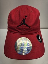 JORDAN RED HAT YOUTH HOOK AND LOOP ADJUSTABLE