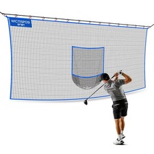 Golf Net 20x10FT with Target Pocket Multi Sports Practice Barrier
