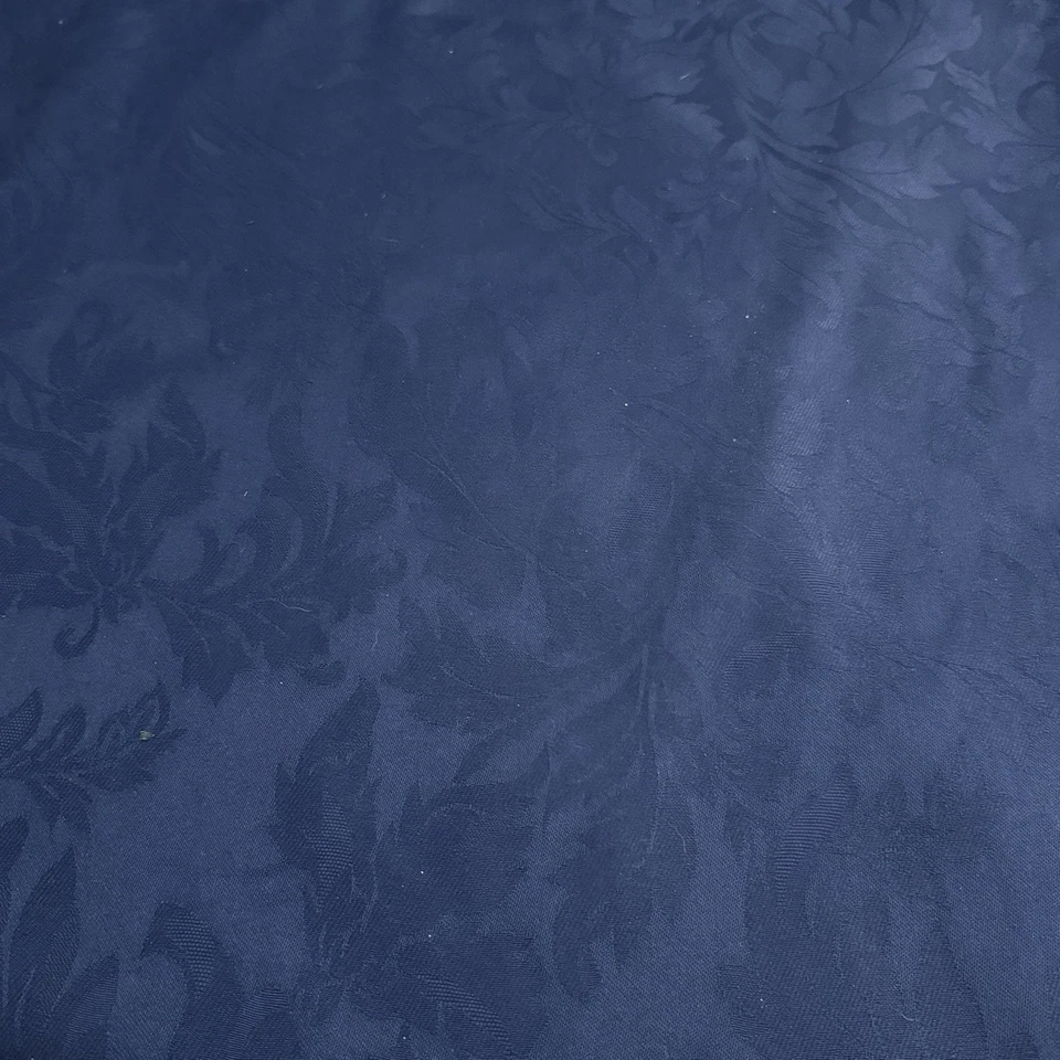 VTG Navy Jacquard Damask Acanthus Leaf Scroll, 4.25 Yd x 54″ Cotton Rayon Blend - Image 4 of 4