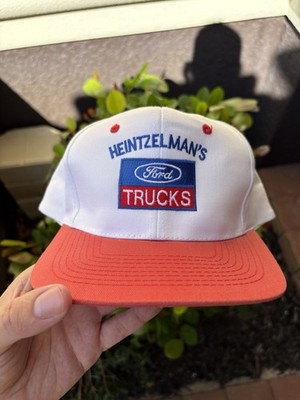 Vintage Heintzelman s Ford Trucks Hat SnapBack Two Tone KC 90s Orlando FL 