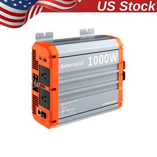 Pure Sine Wave Inverter 1000W 12V DC to 110V 120V AC Converter Power Inverter US