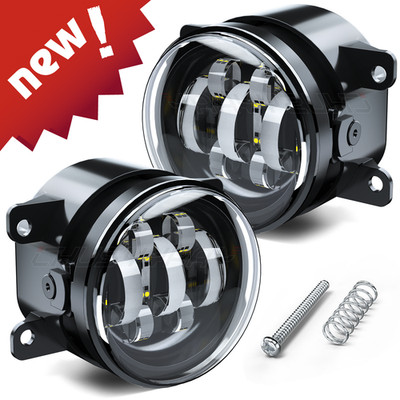 For Jaguar S-Type X-Type 2004-2008 Pair LED Bumper Fog Light Lamps New Upgrade