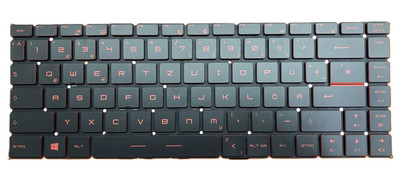 DE-Tastatur Keyboard kompatibel mit MSI GF63 8RD (MS-16R1)