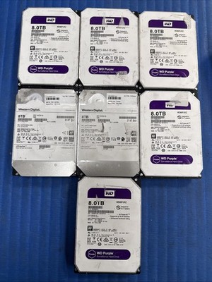 Parts Only Lot Of 7 Western Digital WD 8TB 3.5'' Internal HDD