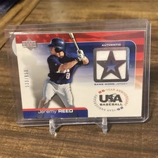 2004 USA Baseball 25th Anniversary Game Jersey Swatch - Jeremy Reed #GU-RE (NM)