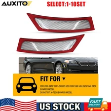 Clear Front Bumper Marker Reflectors For 2011-2016 BMW F10 5 Series 525i 2-20X
