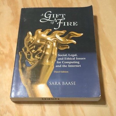 A Gift of Fire Third Edition by Sara Baase Paperback Prentice Hall English