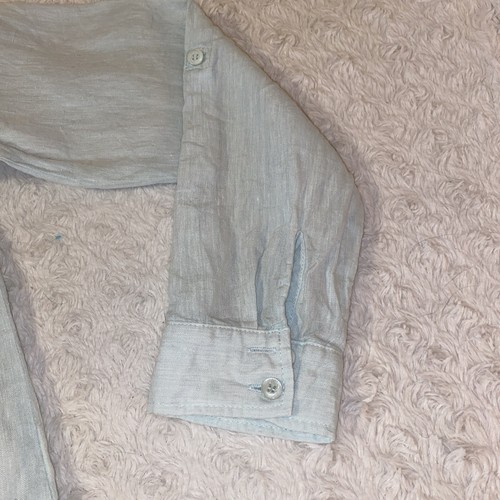 JEAN-PIERRE KLIFA LINEN TUNIC Women’s Medium Light Tea Green In Color - Picture 3 of 12