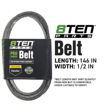 8TEN Belt with Kevlar for Gravely ZT2552 ZTX52 ZTXL 2554 07200023 146 x 1/2
