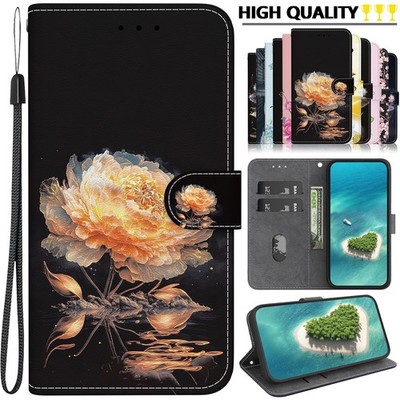Pattern Case For Xiaomi Redmi Note 13 5G Leather Wallet Magnetic Kickstand Cover