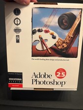 Adobe Photoshop 2.5 Macintosh Educational Vintage Box Manuals No Disks