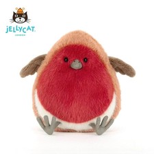 Jellycat Plum Robin Bird Plush Toy Tags & Dust Bag Christmas Birthday Party Gift