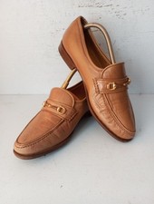 CHURCH’S HORSEBIT LOAFERS SHOES BROWN TAN LEATHER UK 8  MENS CAPRI VGC- ITALY