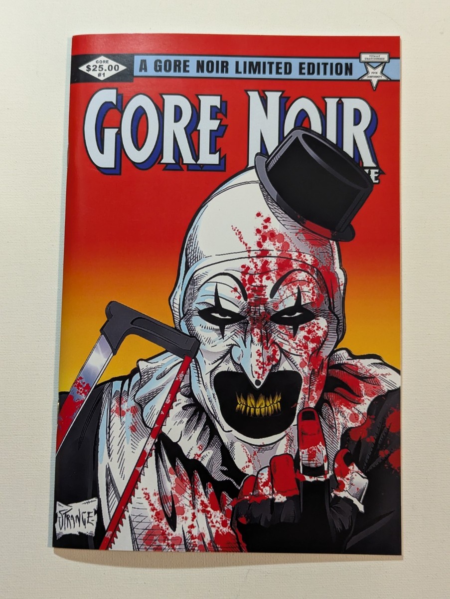 Gore Noir Terrifier Bloody Wolverine Cover Art The Clown Horror