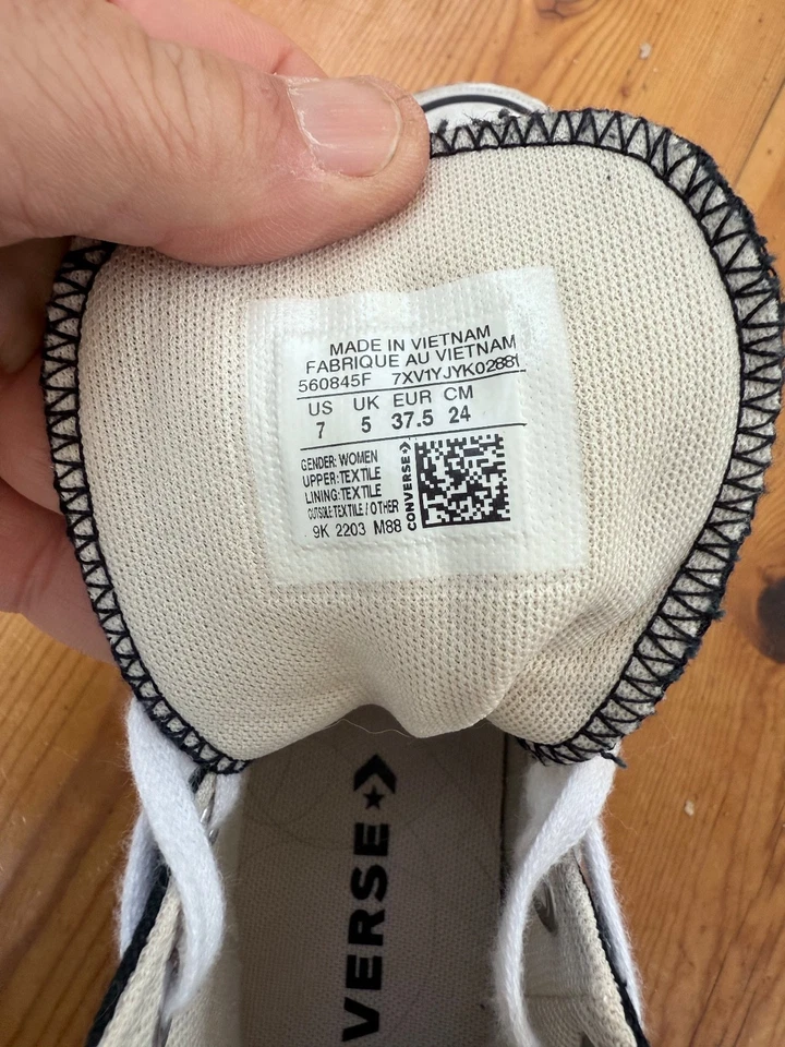 Women Converse Chuck Taylor All Star Lift Platform High Hi Top SZ 7 A4 - Image 4 of 4