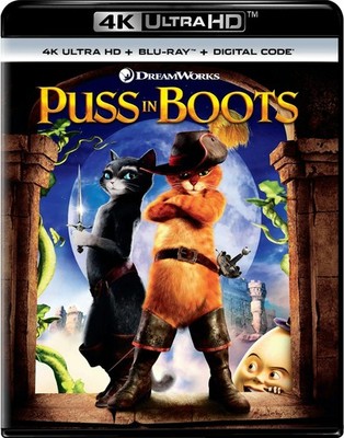 Puss in Boots 4K UHD Blu-ray Antonio Banderas NEW