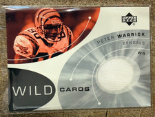 2002 Upper Deck Wild Cards Game Used Jersey #PW Peter Warrick  -  FSU Legend