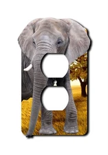 Elephant Wall Plate Switch Paddle Outlet Rocker Cover 1 2 3 Gang Wallplates