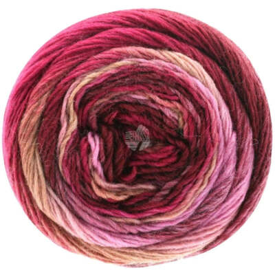 LANA GROSSA MEILENWEIT 100 COLOR MIX SOFT Strickgarn Wolle (Farbe 8054)