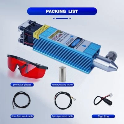 LUNYEE 40W Laser Module 450nm For CNC 3018pro Engraving Cutting Machine