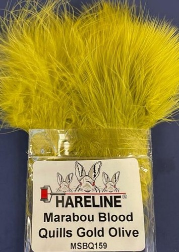 HARELINE DUBBIN STRUNG MARABOU. BLOOD QUILLS . FLY TYING, CRAFTS. U PICK COLOR. - Picture 21 of 43