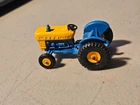 LESNEY MATCHBOX #39 FORD TRACTOR BLUE LOOSE TIRES 1967 YELLOW WHEELS BX#4