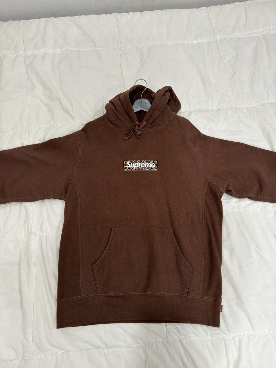 パーカー・フーディ Week16 Supreme Bandana Box Logo Hooded Sweatshirt Brown M Size Large SUPREME Bandana Box Logo Hooded Sweatshirt Dark