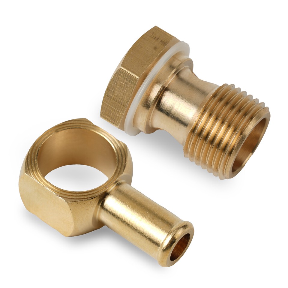 3/8" Banjo Fuel Fitting 8089 for Edelbrock Square-Bore For Carter AFB ...