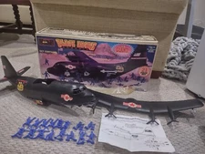 Black Eagle 27” Processed Plastics Co 6270 Military Gunship With Box 19 Soldiers