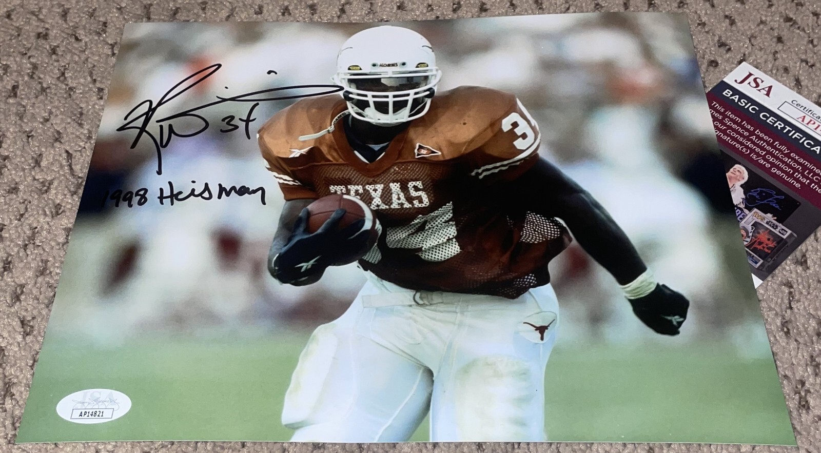 Ricky Williams Autographed Signed 8X10 PHOTO JSA TEXAS FOOTBALL LONGHORNS RICKEY HEISMAN 420 