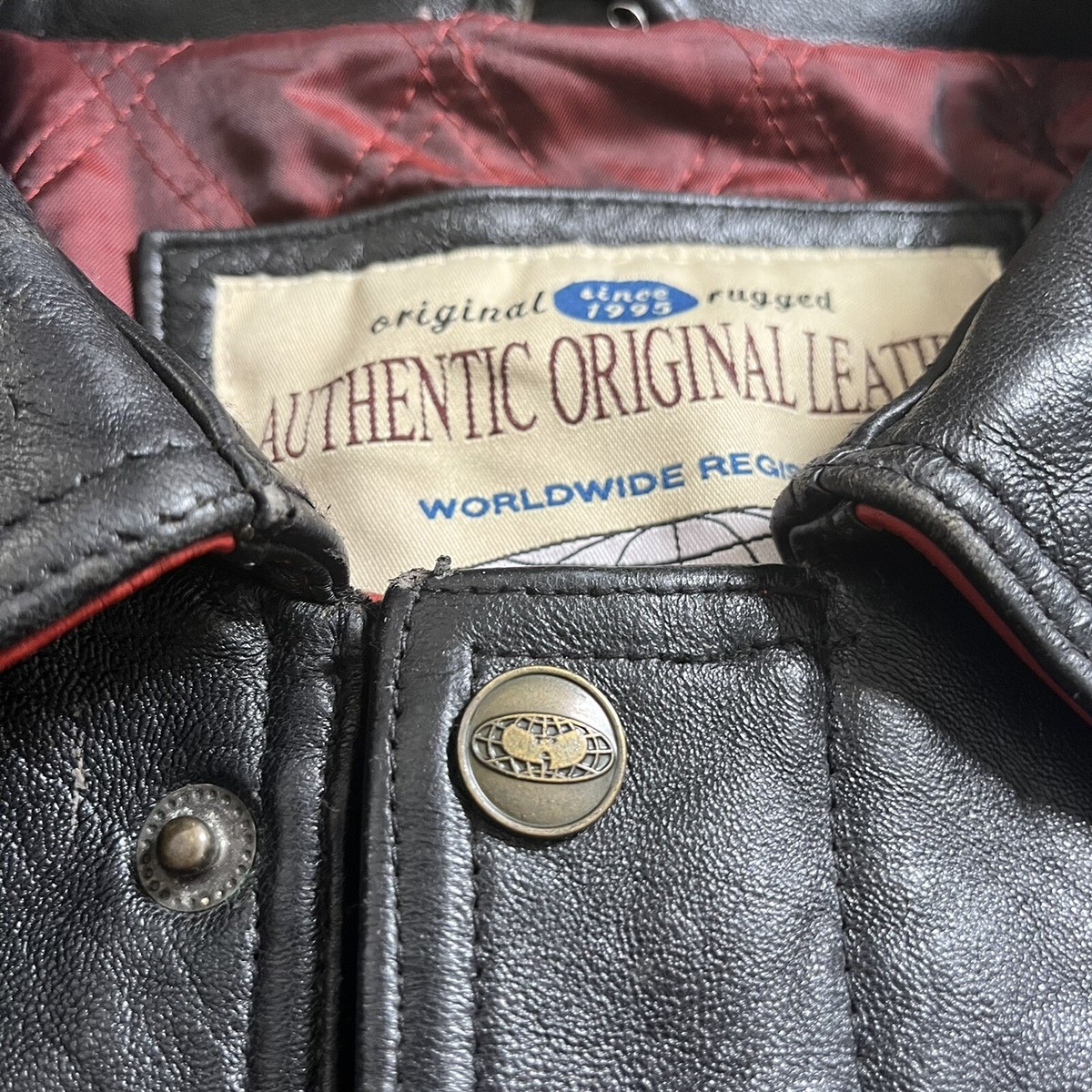🔴 Wu-Wear Leather Jacket Size 4XL Wu-Tang 90s VTG Rare Rza